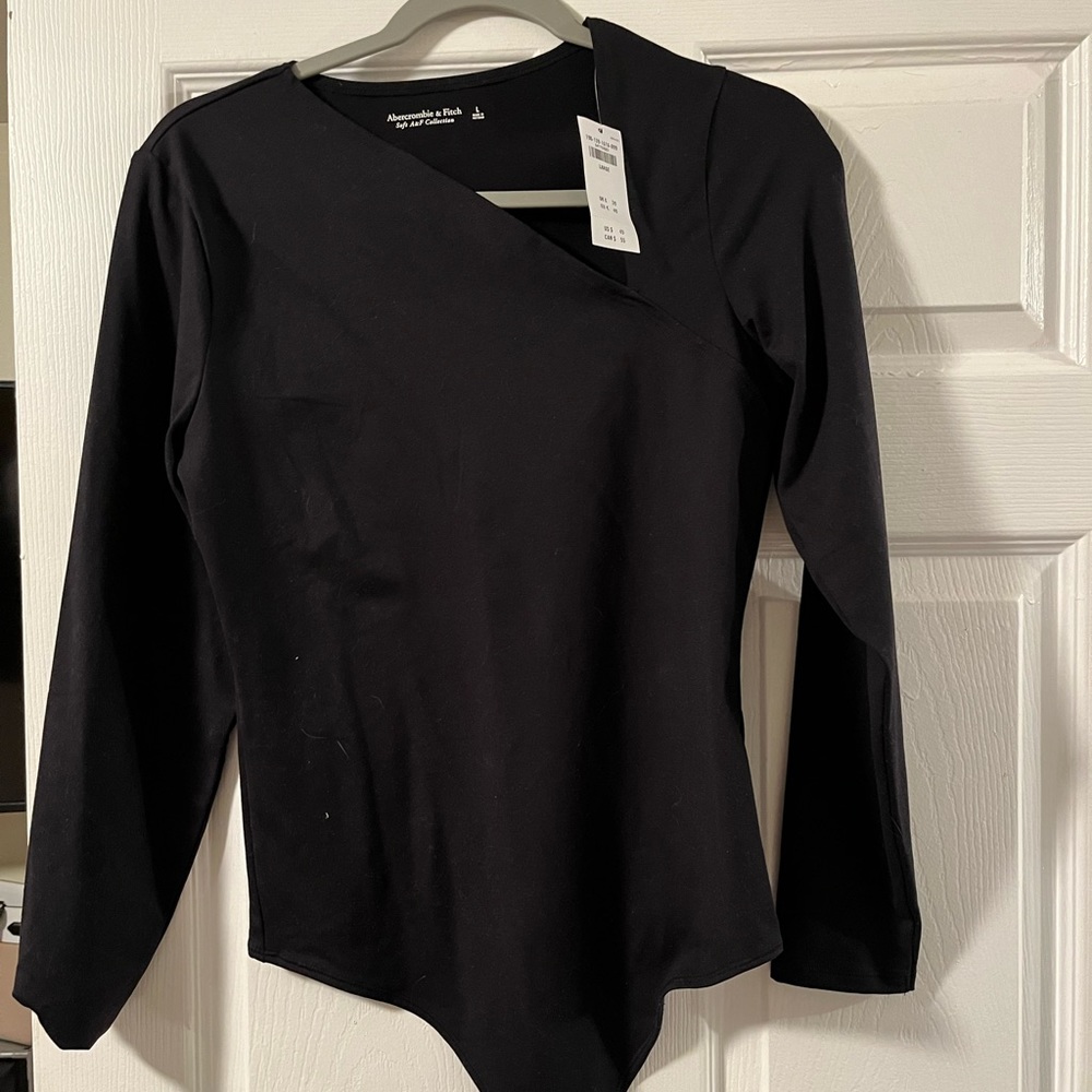 Black long sleeve bodysuit